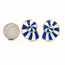 Earrings Tiffany & Co. Shell Lapis & Shell 18ky .9x.9" 13.67g 126060027