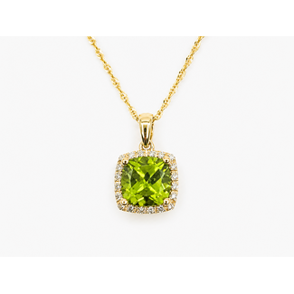 Pendant 1.67ctw Peridot 14ky 125110112