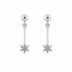 Earrings Dangle .08ctw Round Diamonds 14kw .75x.25" 1.66g 126050073