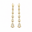 Earrings Graduated Dangle 4.50ctw Pear Lab Grown Diamonds 14ky 1.5x.25" 3.95g 126040051