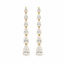Earrings Graduated Dangle 4.50ctw Pear Lab Grown Diamonds 14ky 1.5x.25" 3.95g 126040051