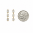 Earrings Dangle 2.50ctw Oval Lab Grown Diamonds 14ky .9x.15" 3.08g 126040052