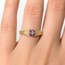 Ring Scroll Design Band .83ct Alexandrite GIA: 1236197396 14ky sz8.25 124010157