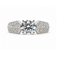 Ring Pave 1.27ct Round Lab Grown Diamond IGI: 772652350 0.75ctw Diamonds 14kw Sz6.75 5.6g 125120055