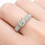 Ring Pave 1.27ct Round Lab Grown Diamond IGI: 772652350 0.75ctw Diamonds 14kw Sz6.75 5.6g 125120055