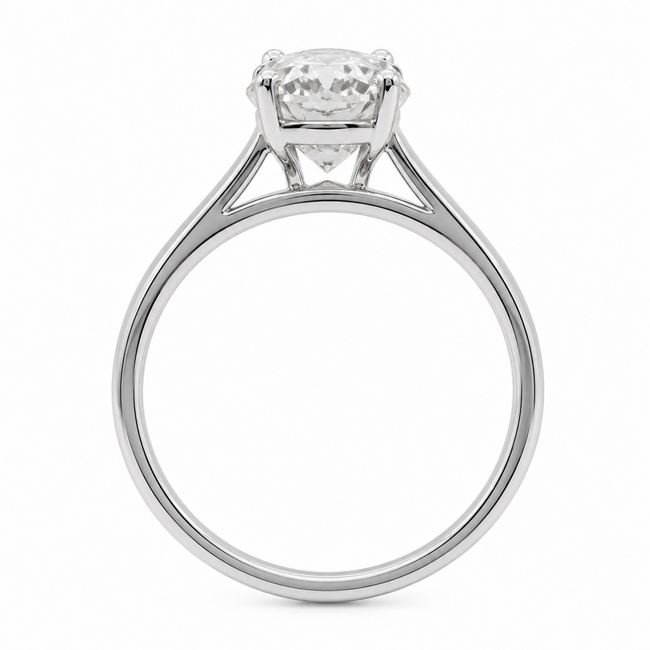 Ring Engagement 1.79ct Round Lab Grown Diamond IGI: 766629672 7.3mm 950pt Sz6 4.62g 123060157