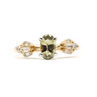 Ring .30ctw Round & Baguette Diamonds .66ct Alexandrite GIA: 6237584985 14ky sz7 2.54g 124030155