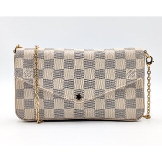 Handbag Louis Vuitton Pochette Damier Azur Felicie Chain 126065010