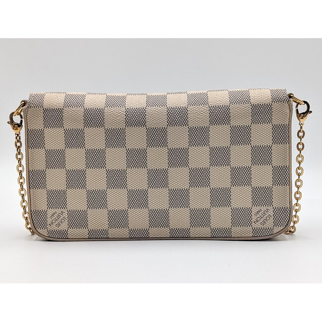 Handbag Louis Vuitton Pochette Damier Azur Felicie Chain 126065010