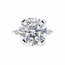 Ring 6.06ct Round Lab Grown Diamond IGI Report: 752548950 VVS2 E  .13ctw Baguette Diamonds  950pt sz6 124010178