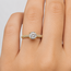Ring Pave 1.2ct Round Lab Grown Diamond IGI Report: 773620490 VS1 D 1ctw Near Colorless Diamonds 18ky Sz6 3.2g 125120062