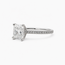 Ring Engagement Wheat Engraved 2.08ct Cushion Lab Grown Diamond IGI: LG559258027 .16ctw Diamonds Plat 1.75mm Sz6 3.2g 125100041