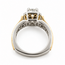 Ring Engagement Square Halo 1.09ct Round Lab Grown Diamond IGI Report: 715503689 VVS2 E 1ctw Diamonds 14ktt 5.3mm Sz6.5 8.6g 126038044