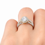 Ring Double Halo Split Shank 1.1ct Round Lab Grown Diamond IGI Report: 708581835 VVS2 D 1ctw Near Colorless Diamonds 14ktt 10mm Sz7 4.9g 125120025