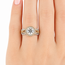 Ring Double Halo Split Shank 1.1ct Round Lab Grown Diamond IGI Report: 708581835 VVS2 D 1ctw Near Colorless Diamonds 14ktt 10mm Sz7 4.9g 125120025