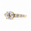 Ring Engagement Graduated 2.03ct Round Lab Grown Diamond IGI Report: 768605715 VS2 F 1.5ctw Diamonds 14ky 3.5mm Sz6 4.26g 126038006