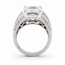 Ring 7.04ct Cushion Lab Grown Diamond IGI Report: 736504385 VS1 E 2.5ctw Diamonds 18kw 10mm Sz7.5 14.15g 126038038