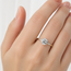 Ring  1.08ct Round Lab Grown Diamond IGI Report: 756535161 VVS2 E .08ctw Baguette Diamonds 14ky Sz7 123120104