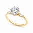Ring  1.08ct Round Lab Grown Diamond IGI Report: 756535161 VVS2 E .08ctw Baguette Diamonds 14ky Sz7 123120104