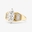 Ring 1.53ct Marquise Lab Grown Diamond IGI: LG671435406 VVS2 E .50ctw Baguette Diamonds 14ky sz5.5 9mm 6.82g 124060202