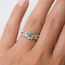 Ring Split Shank Milgrain 1.5ct Round Lab Grown Diamond IGI Report: 772612664 VS1 F .34ctw Near Colorless Diamonds 14ktt 5.3mm Sz6.5 5.5g 125120054
