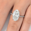 Ring Engagement 15.05ct Modified Oval VVS2 G Lab Grown Diamond IGI Report: 769665115 .35ctw Near Colorless Diamonds 950pt 2mm Sz6 8.4g 126038053