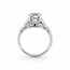 Ring Filigree Vintage 1.47ct Round Lab Grown Diamond IGI: 647423046  Platinum Sz7.75 4.6g 126020003
