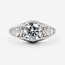 Ring Filigree Vintage 1.47ct Round Lab Grown Diamond IGI: 647423046  Platinum Sz7.75 4.6g 126020003