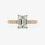 Ring Engagement 1.54ct Emerald Lab Grown Diamond IGI: LG642451096 0.15ctw Diamonds 14ky 2.2mm Sz6 2.55g 126038024