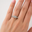 Ring Cathedral 1.03ct Princess Lab Grown Diamond IGI: 756593640 0.5ctw Near Colorless Diamonds 14kw Sz5 4g 125120069
