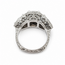 Ring Halo Filigree 2.51ct Cushion Lab Grown Diamond 1.82ctw Pear Lab Grown Diamond 1ctw Near Colorless Diamonds 18kw 12mm Sz7 7.65g 125120032