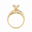 Ring Engagement 1.00ct Trillion Lab Grown Diamond IGI: LG696557233  Channel set .75ctw Baguette Diamonds 14ky sz6.75 124060244