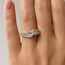 Ring Engagement 1.00ct Trillion Lab Grown Diamond IGI: LG696557233  Channel set .75ctw Baguette Diamonds 14ky sz6.75 124060244