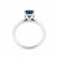 Ring 2.40ct Blue Emerald Lab Grown Diamonds 14kw 2.4mm Sz6.5 3.74g 125090092