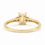 Ring Graduated Band 1ctw Emerald & Round Lab Grown Diamonds 14ky 1.6mm Sz7 2.1g 125090095