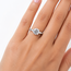 Ring 3-Stone 1.98ct Lab Grown Diamond LG681514034  .40ctw Near Colorless Diamonds 14kw 2.2mm Sz7 3.66g 125110052