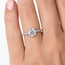 Ring  Engagement 1.23ct Round Brilliant Lab Grown Diamond IGI: 702550324 .33ctw Round Diamonds 14kw 2mm Sz5 1.8g 125060069