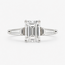 Ring Engagement 3-Stone 1.54ct Emerald Lab Grown Diamond IGI: LG675591325 .44ctw Diamonds 14kw 2.3mm Sz7 3.38g 125100039