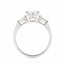 Ring Engagement 3-Stone 1.29ct RB Lab Grown Diamond IGI: 606354058 .25ctw Diamonds 14kw 1.8mm Sz5.5 3.1g 125100044