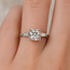 Ring Engagement 3-Stone 1.29ct RB Lab Grown Diamond IGI: 606354058 .25ctw Diamonds 14kw 1.8mm Sz5.5 3.1g 125100044