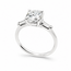 Ring Engagement 3-Stone 1.29ct RB Lab Grown Diamond IGI: 606354058 .25ctw Diamonds 14kw 1.8mm Sz5.5 3.1g 125100044