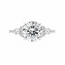 Ring Engagement 7-Across 1.85ct Round Brilliant Lab Grown Diamond IGI: 697520556 .50ctw Diamonds 18kw 1.8mm Sz6 2.7g 125100050