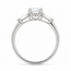 Ring Engagement 3-Stone 1.23ct Round Brilliant Lab Grown Diamond IGI: 705533765 .16ctw 14kw 1.8mm Sz8.5 2.64g 125100042