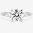Ring Engagement 3-Stone 1.23ct Round Brilliant Lab Grown Diamond IGI: 705533765 .16ctw 14kw 1.8mm Sz8.5 2.64g 125100042