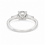 Ring Engagement 3-Stone 1.23ct Round Brilliant Lab Grown Diamond IGI: 705533765 .16ctw 14kw 1.8mm Sz8.5 2.64g 125100042
