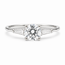 Ring Engagement 3-Stone 1.23ct Round Brilliant Lab Grown Diamond IGI: 705533765 .16ctw 14kw 1.8mm Sz8.5 2.64g 125100042