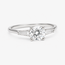 Ring Engagement 3-Stone 1.23ct Round Brilliant Lab Grown Diamond IGI: 705533765 .16ctw 14kw 1.8mm Sz8.5 2.64g 125100042