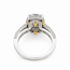 Ring Hidden Halo 3.09ct Lab Grown Diamond IGI: 743571390 0.75ctw Near Colorless Diamonds 18kw 2.6mm Sz6.5 6g 125120088