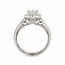 Ring Wedding Set Halo 1.09ct Round Lab Grown Diamond IGI: 763667860  0.7ctw Near Colorless Diamonds 14kw Sz6.5 7.1g 125120091