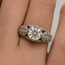 Ring Engagement Milgrain Filigree 1.31ct Lab Grown Diamond IGI: 639463637 0.25ctw Near Colorless Diamonds 14kw Sz6.5 4.5g 125120035